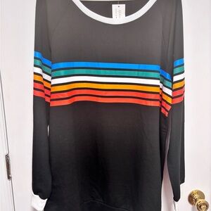 Colorful Striped Women's Sweatshirt
